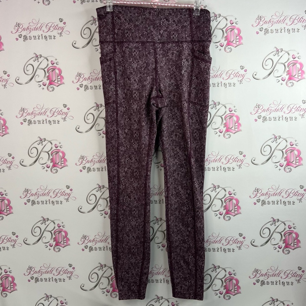 Mondetta tights leggings heathered Textured Purple pink Leggings pants